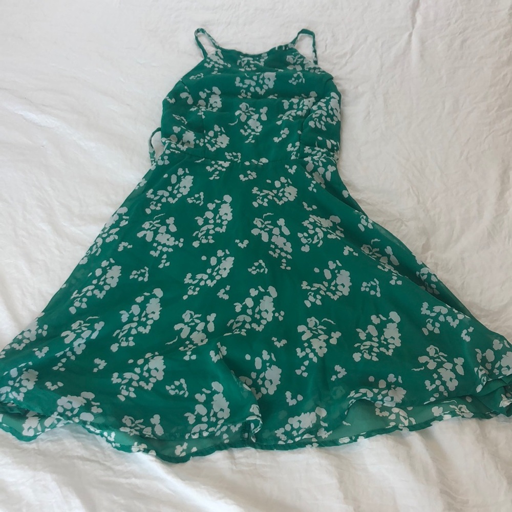 Floral Green Dress